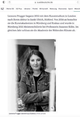Leonora Prugger Alumna Klasse Kühn 